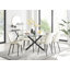 Lenworth Glass Rectangular Dining Table Set with 6 Luxury Velvet Chairs-70254230-89457435