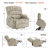 Maysoun 27.2'' Extra Wide Power Recliner Lift Chair with Massage and Heat for Big People, Fabric-1843001270