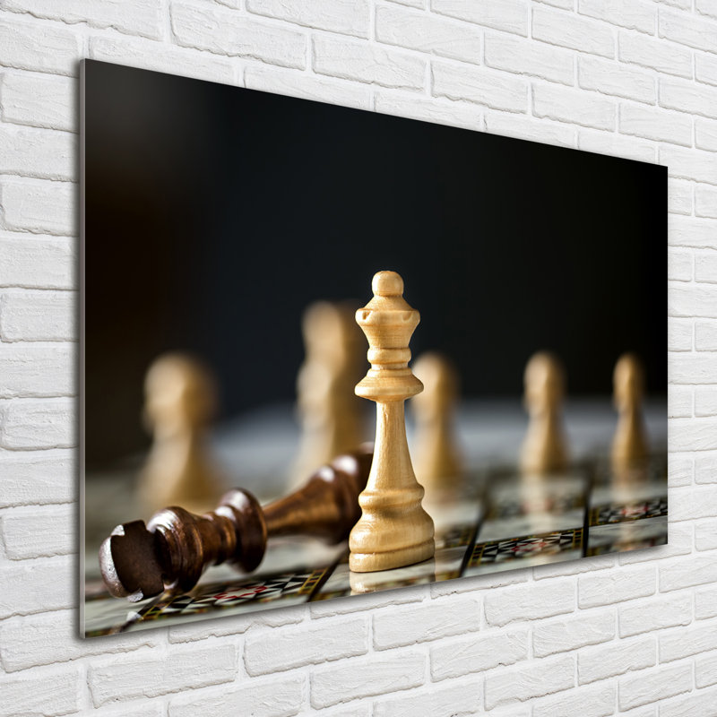 Chess - No Frame Print on Glass