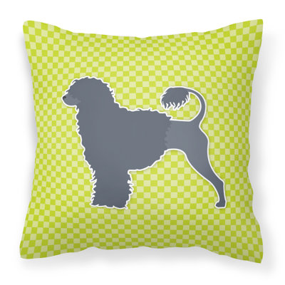 Coussin décoratif d’intérieur/d’extérieur carré pour chien d’eau portugaise