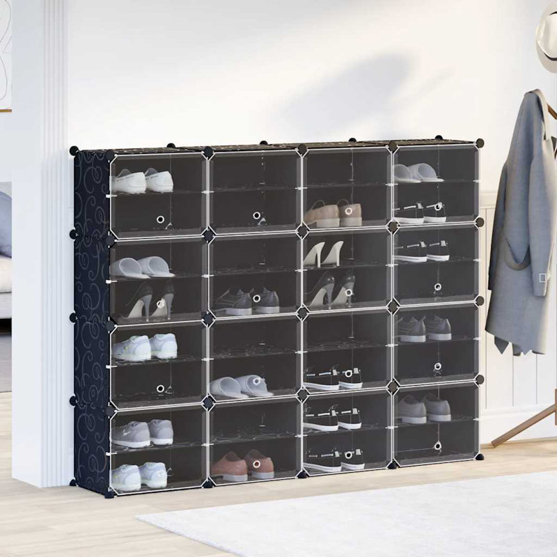 32 Pair Stackable Overdoor Shoe Organiser