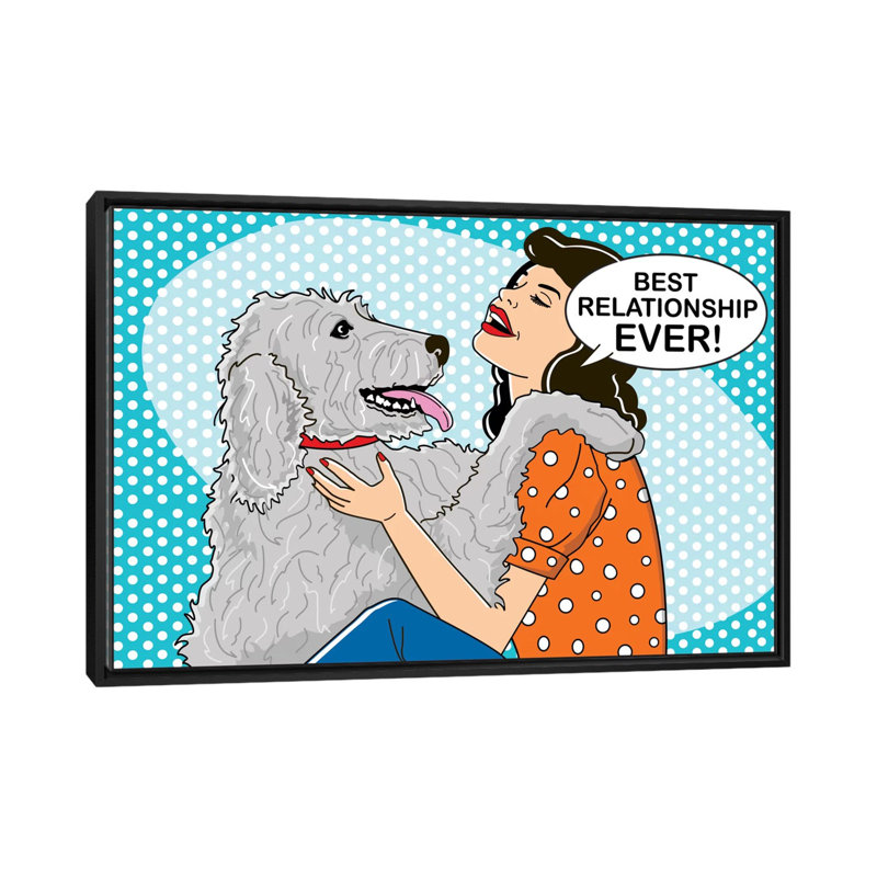 « best relationship jamais », impression sur toile, H 18 po x l 26 po x P 1,5 po, Toile encadrée noire, Pas de tapis