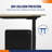 48" W x 30" D Dual Motor Electric Adjustable Height Workbench with Solid Wood Top