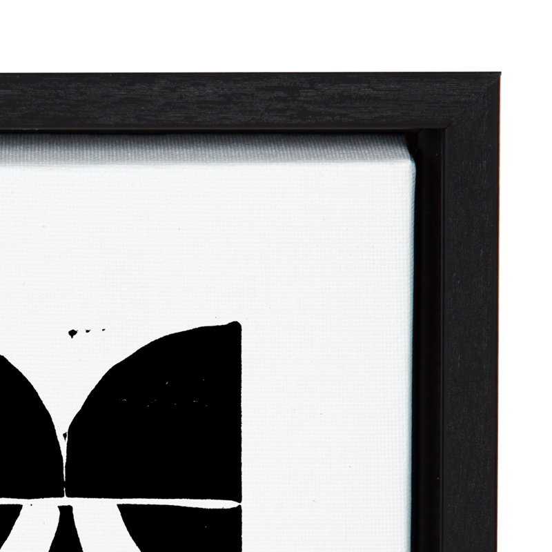 Impression sur toile encadrée Modern, H 24 po x l 18 po x P 1,63 po, Structure noire