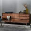 Commode d'appoint style rétro en noyer noir