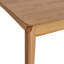 Table de salle à manger, bois d'hévéa avec placage de noyer, style Mid-Century