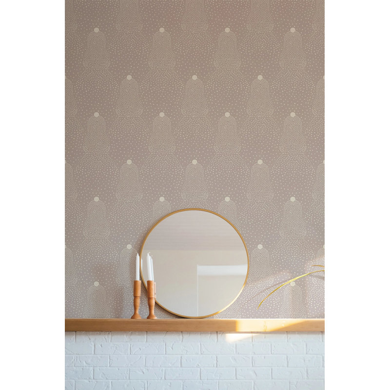 Beaded Current - Wallpaper, Rose Stone, Peel & Stick, Self-Adhesive