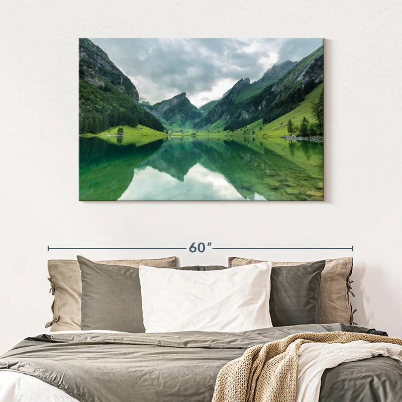 Alvord Seealpsee Mountain Reflections, H 32 po x l 48 po