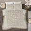 Mini ensemble de couvre-lit médaillon en coton touffeté Boho Taupe - Grand
