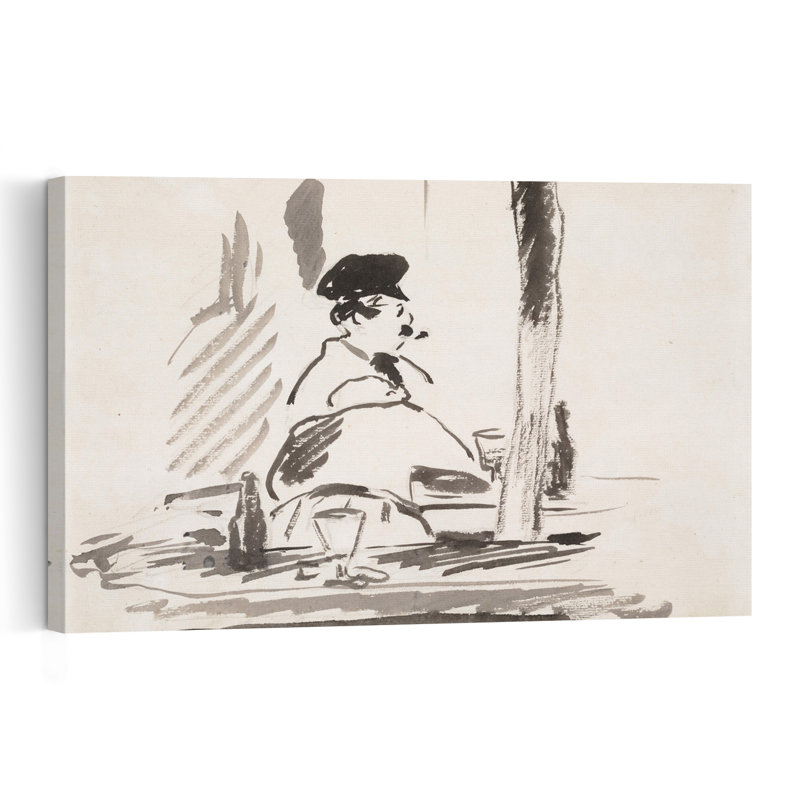 Le Bouchon, 1878, estampe d'art mural abstrait contemporain, H 12 po x l 18 po