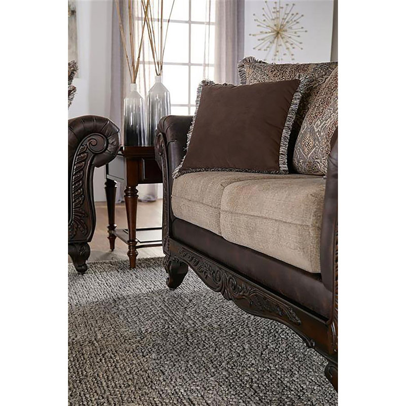 Harith Rolled Arm Loveseat