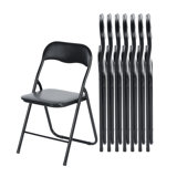 Gianetta 44cm H Upholstered Metal Side Chair in Black