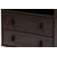 Table de chevet 2 tiroirs Cotto en brun foncé