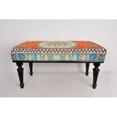 Cotton Upholstered Bench