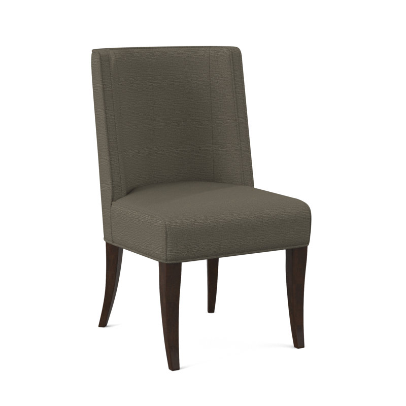 Bandeau Dining Chair, American Walnut, Margaret Lagoon Polyester Blend