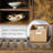 Entryway Table with Storage Shelf, Sliding Barn Doors Console Table for Living Room Hallway-1613821642