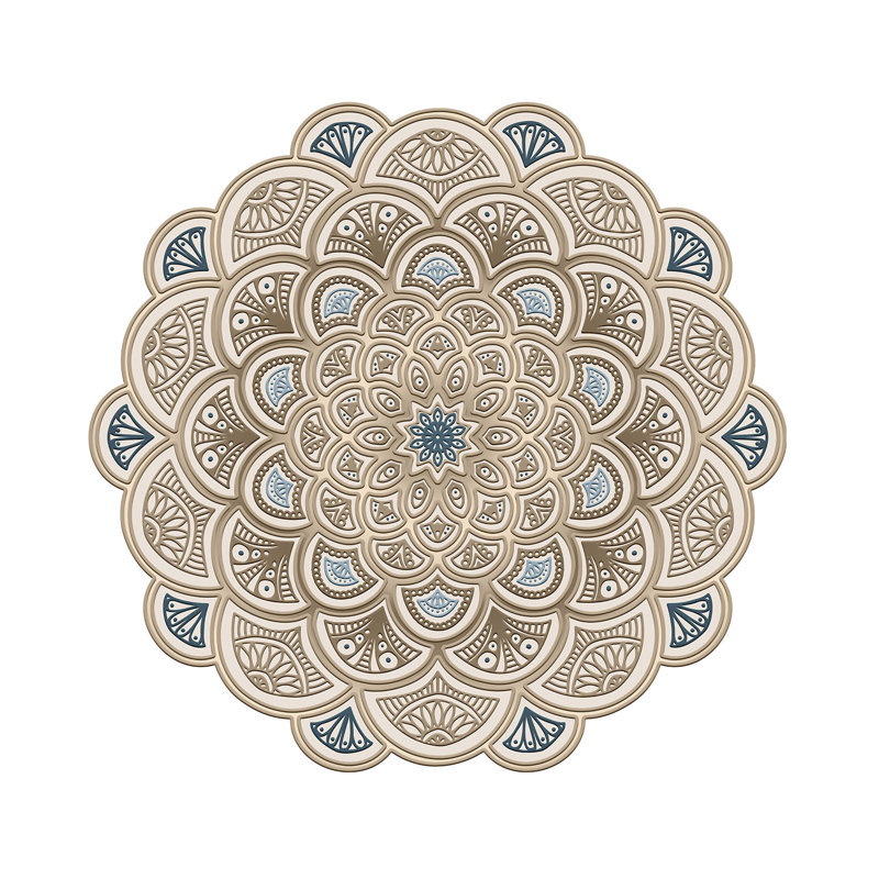 Luxurious Hall Carpet, Cream Color, 39.4 x 39.4 inches | 100% Polyester, 1200 g/m² | Non-Slip Leather Sole, Antibacterial, Machine Washable at 86°F | Easy to Clean Fabric, Perfect for Any Entryway or Living Space