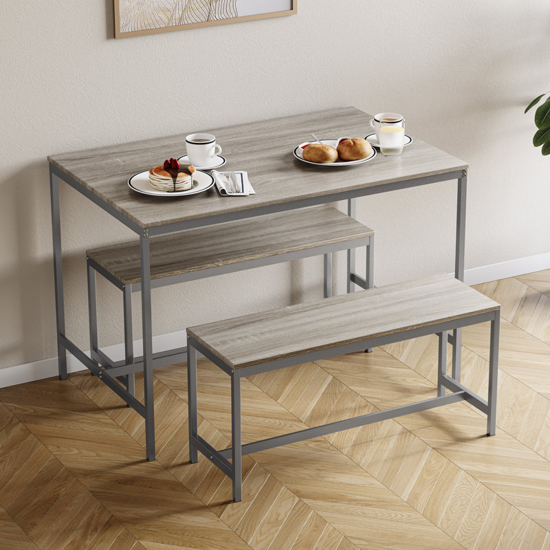 Abneer 4 - Person Dining Set, Oak, Oak, Oak
