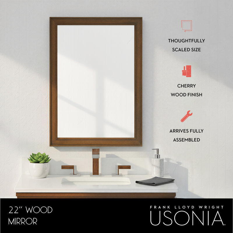 LaRay 22 Wood Mirror, 22 x .875 x 30
