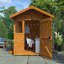 6 ft. W x 8 ft. D Solid Wood Shiplap Apex Garden Shed