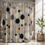 Rideau de douche avec tapis de bain-223015909
