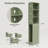 3-Shelf Tall Thin Bathroom Storage Cabinet