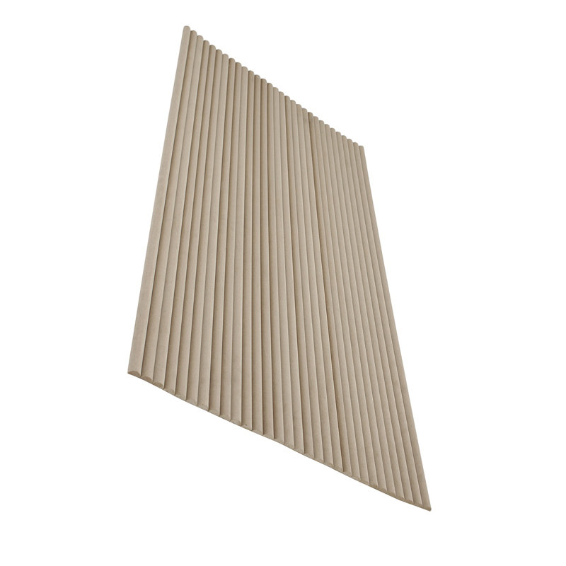106" x 24" Flexible Fluted Semi-Circle Wood Shiplap Wood Wall Panelling, 3D Wall Panelling For Interior Wall Décor