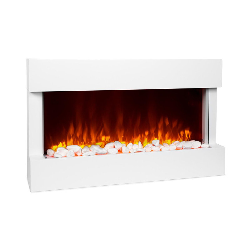 Studio Klarstein 93cm W White Electric Fireplace