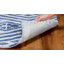 Tapis en laine / coton touffeté à la main Roswell - ivoire / bleu marine-310817023