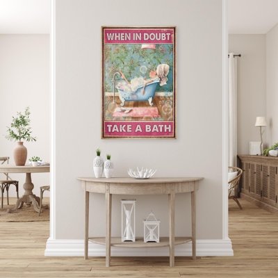 «When In Dououte Take A Bath», reproduction sur toile