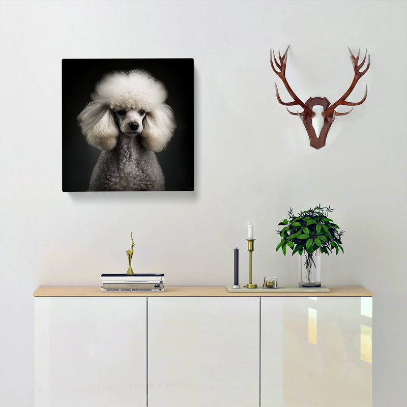 Poodle - Wrapped Canvas, 35cm H x 35cm W x 3cm D