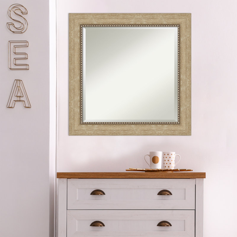 Vandeveer Mirror, Antique Champagne, 25" x 25"