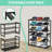 Bamboo Shoe Rack For Entryway, Stackable 3 Tier Shoe Organizer Shelf Storage 9-12 Pairs Shoes Stand Cubby For Closet Door Hallway Bedroom Garage Black, Thanksgiving
