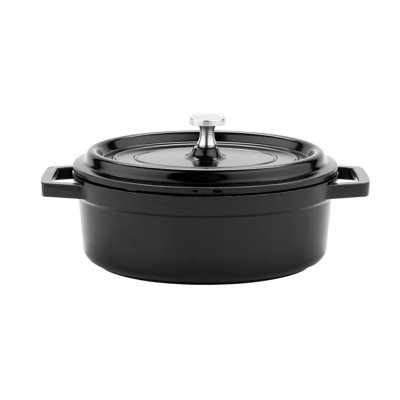GET Cocotte ovale antiadhésive en fonte d'aluminium
