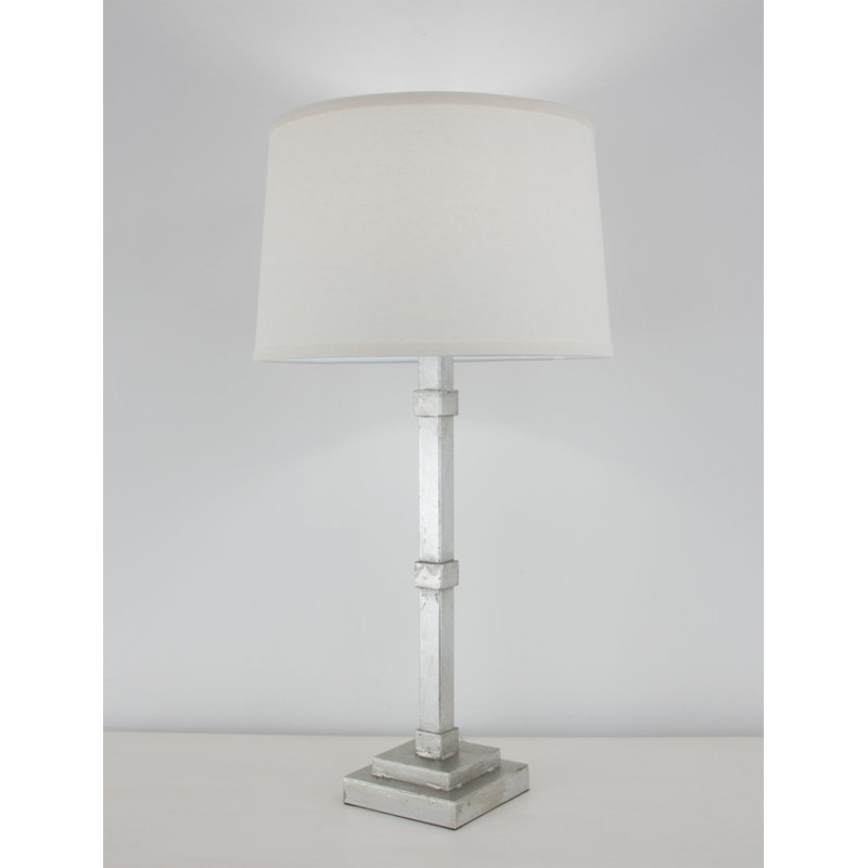 Irina Table Lamp, Antiqued Silver Leaf