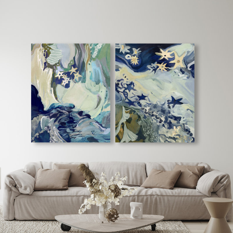 Mermaid Dream Set Set by Oliver Gal, 72"H x 60"W, Gallery Wrapped