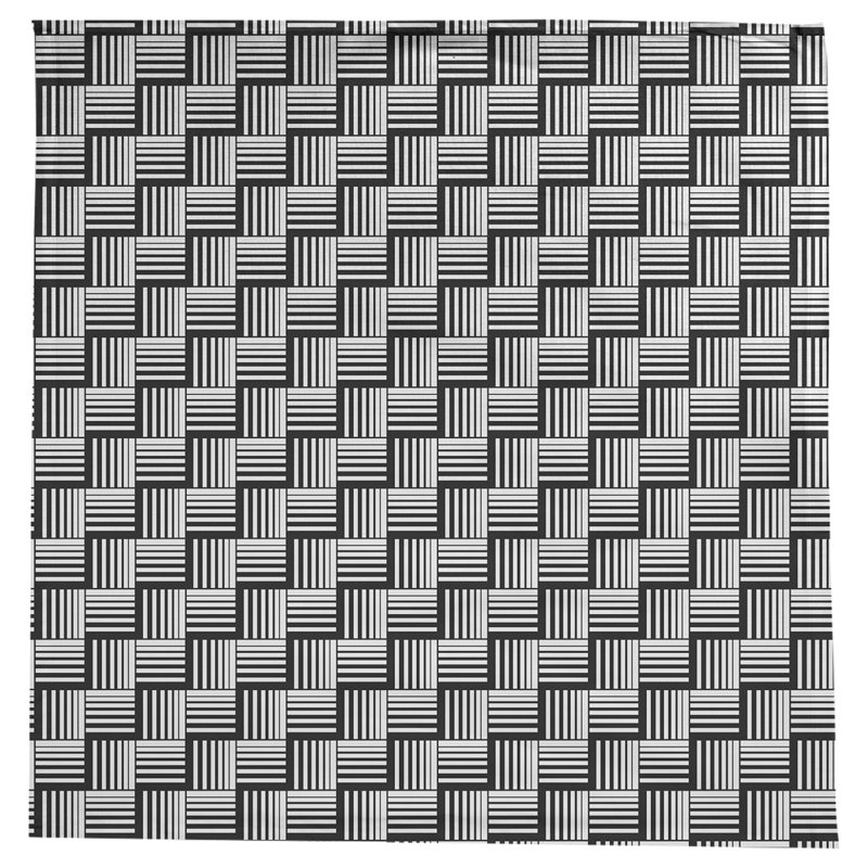 Rayures nattes classiques Nappe, Blanc