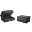 37.79cm Wide Rectangle No Pattern Footstool Ottoman with Storage-1329134877