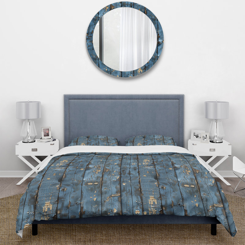 Ensemble de housse de couette Farmhouse, Housse de couette pour grand lit + 2 taies décora