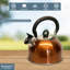 Buckingham Camping Whistling Kettle Stainless Steel with Heat-Resistant Handle 2.5 Litres-1644885389
