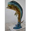 Grande fontaine en bronze Veronika Mahi Mahi Dorado taille de poisson: 40 po x 22 po x H 52 po