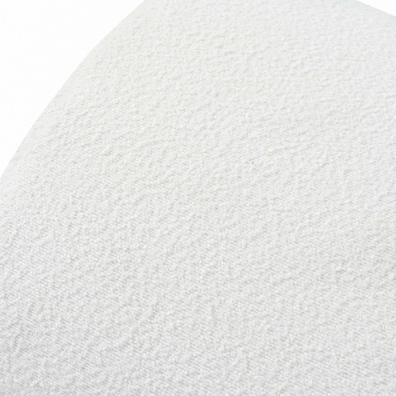 Chaise d'appoint avec repose-pieds, Blanc