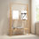 Bamboo Ladder Towel Rack With Storage Shelf