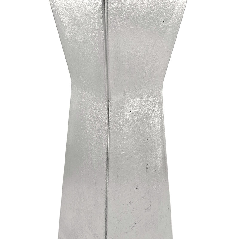Handmade Glass Table Vase, Silver