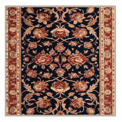 Tapis brun lavable à la machine