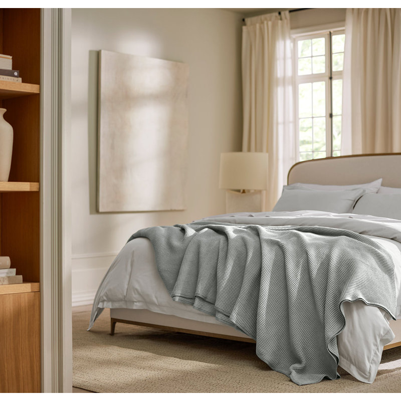 Waffle Bed Blanket, Twin, Shore