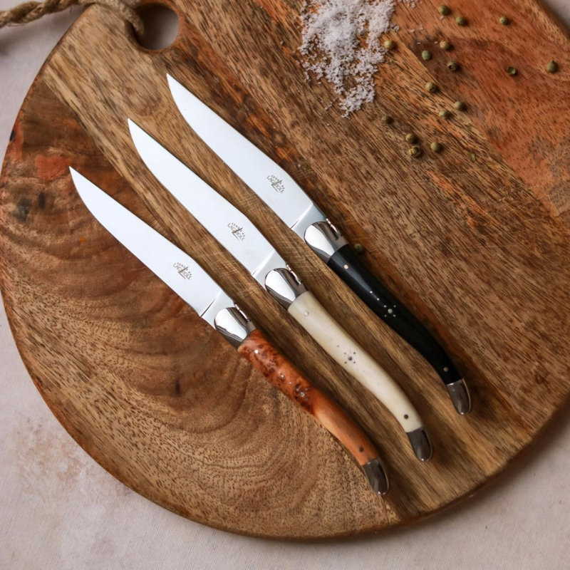 Ensemble de 2 couteaux à steak 2 pièces, Thuya