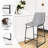 Madbury Upholstered Counter Stool with Metal Frame-1481661447