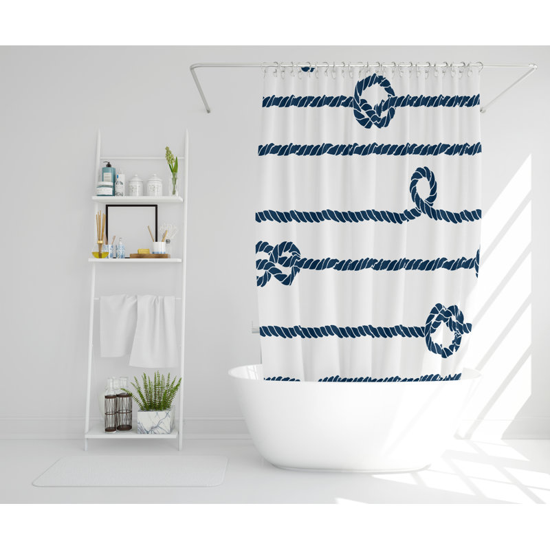 Brianna Polyester Shower Curtain Set, 168cm H x 168cm W