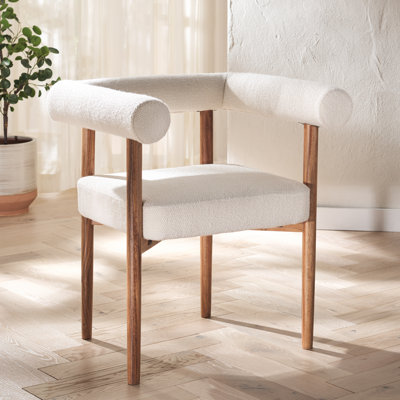 Fauteuil à dossier bas Latrone en blanc